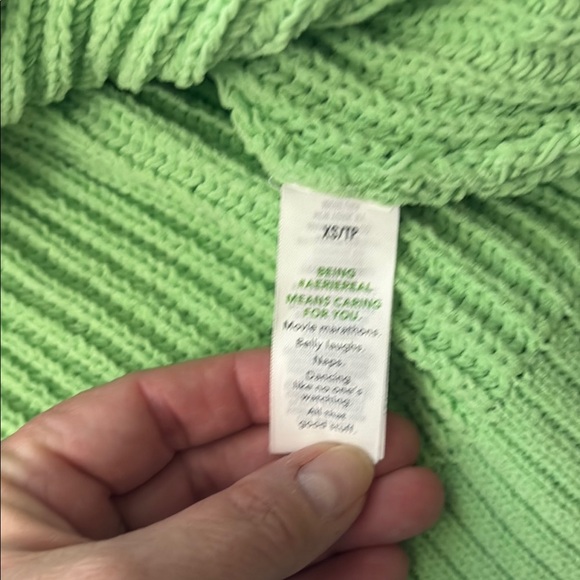 Aerie Mint Green Ribbed Crew Neck Sweater - Picture 6 of 12